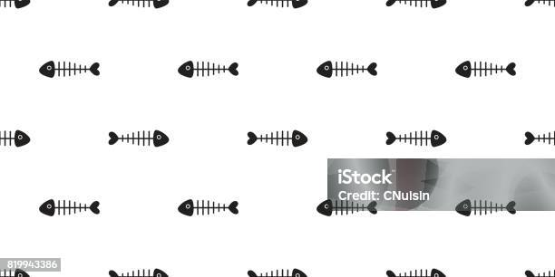 Fish Fin Background Pattern Fish Bone Shark Fin Wallpaper Seamless Pattern Background Stock ...