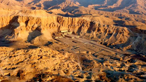 istock Arial view of the Hatschepsut temple 819948966