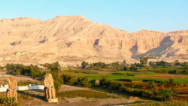 istock Arial view of a the Memnon Colossus 819949142
