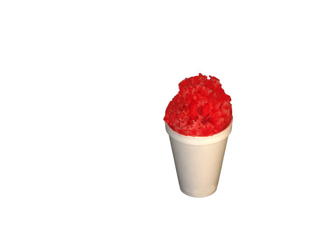 istock Red cherry or tiger's blood shaved ice, snow cone or shave ice desert. 819949880