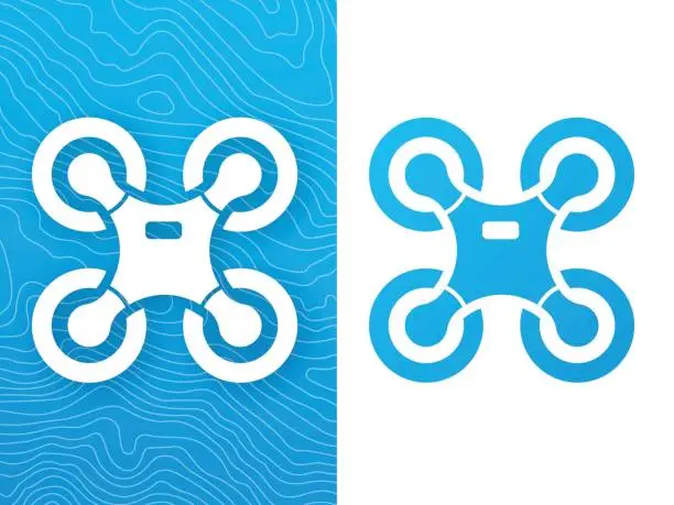 Vector illustration of Drone Symbol and Icon