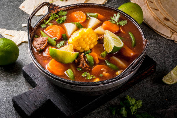 Vegetable Soup Mole De Olla Stock Photo - Download Image Now - Soup,  Mexican Culture, Mexico - iStock