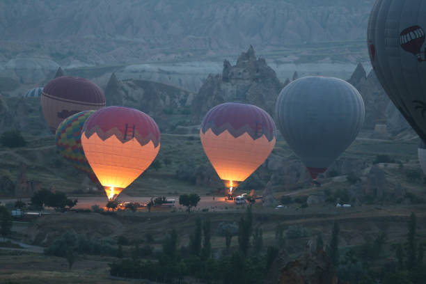 istock Hot Air Balloons in Cappadocia Valleys 819978398