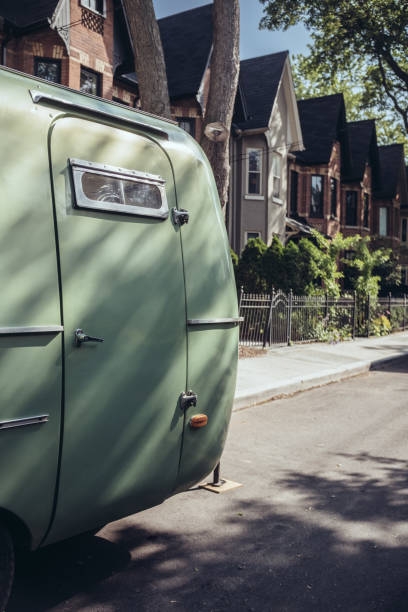 istock Vintage Camper in the City 820018142