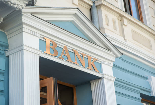 Bank sign.