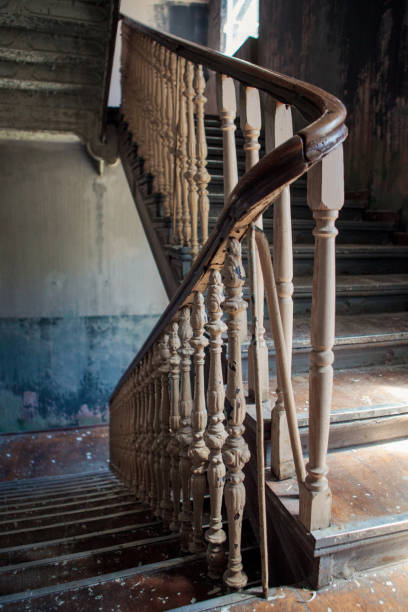 istock Old stairs in abandoned building 820036958