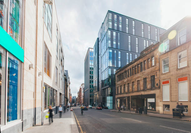 istock Modern street at city 820039490
