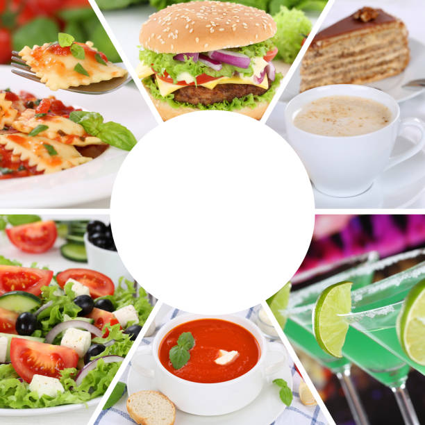 istock Food and drink menu collection collage eat eating drinks meal 820083190