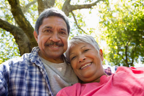 istock Senior couple taking a selfie 820106460
