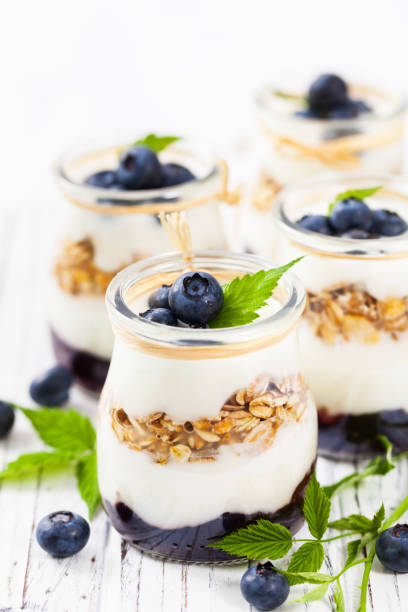 istock Granola with Yogurt, Honey and Blueberries. 820111792