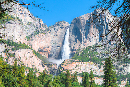 Yosemite Falls in Yosemite National Park.