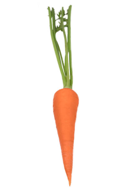 istock Carrot with leaves isolated on white background with clipping path. 820141596
