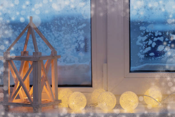 istock winter decor with candles and garland 820160994