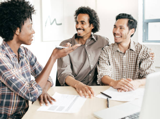 istock Couple meeting with financial advisor 820161986