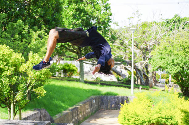 istock Young people enjoy the Parkour 820167738