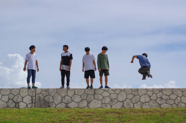 istock Young people enjoy the Parkour 820195972