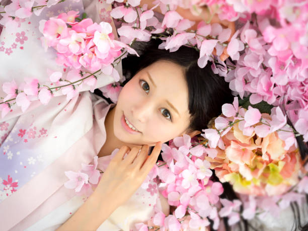istock girl in flowers sleeping spa 820202146