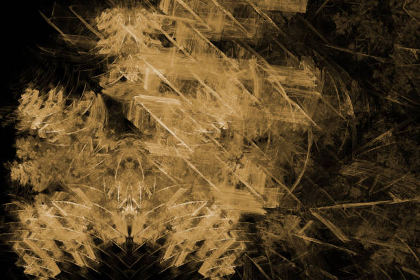 istock Fractal art background for creative design. Abstract fractal. Decoration for wallpaper desktop, poster, cover booklet, card. Psychedelic. Print for clothes, t-shirt. Magic graphics. 820204764