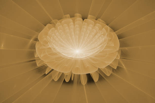 istock Fractal art background for creative design. Abstract fractal. Decoration for wallpaper desktop, poster, cover booklet, card. Psychedelic. Print for clothes, t-shirt. Magic graphics. 820204766