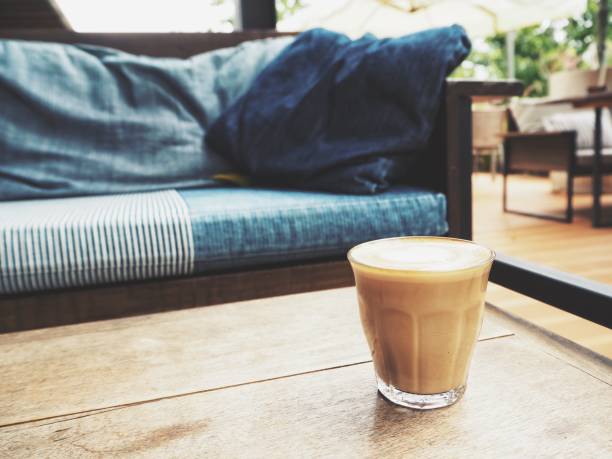Latte art coffee