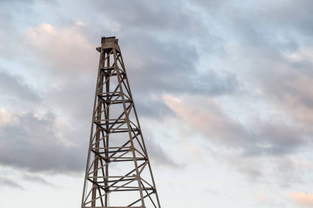 istock crane is a tool for building in a beautiful environment. 820224592