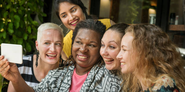 istock Group Of Women Taking Pictures Concept 820224630