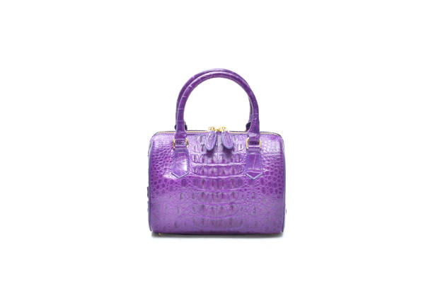 istock Purple genuine crocodile bag leather 820225290