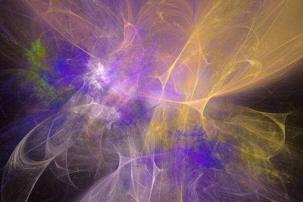 istock Fractal art background for creative design. Abstract fractal. Decoration for wallpaper desktop, poster, cover booklet, card. Psychedelic. Print for clothes, t-shirt. Magic graphics. 820231082