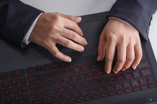 istock business hand typing keyboard of laptop 820237934
