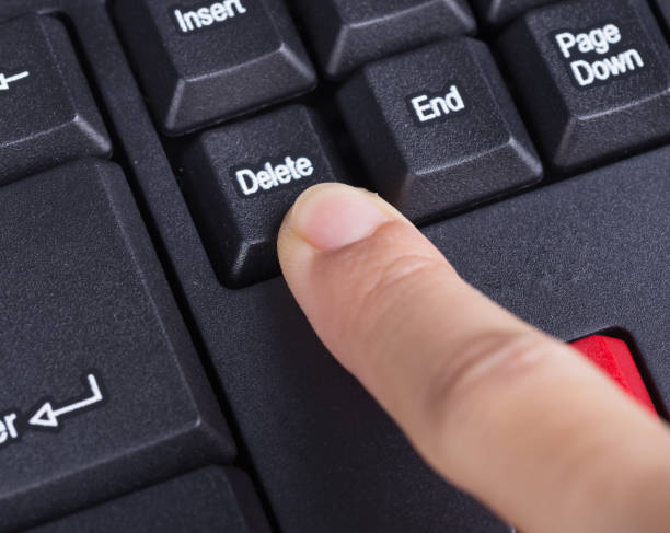 Delete Key Pc 210+ Hand Pressing Delete Key Stock Photos, Pictures & Royalty-Free ...