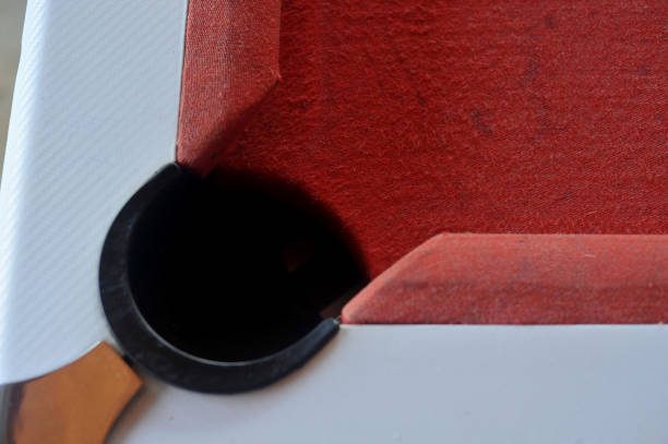 corner of snooker billiard pool table