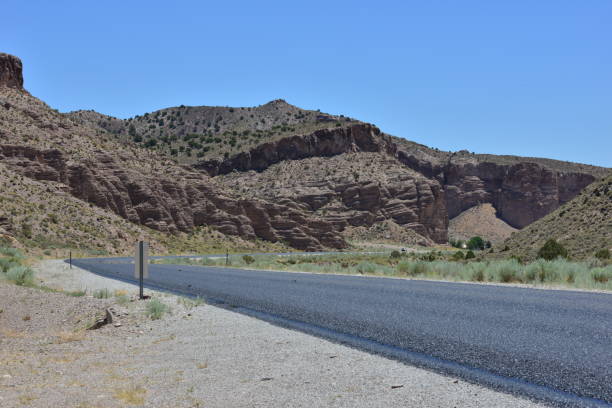 istock Brand new road on the US 53 Highway. 820269316