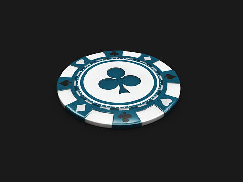 Casino Chip isolated on white background. 3D render