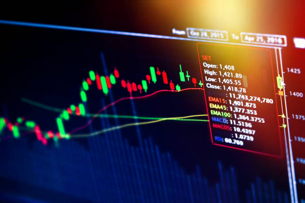 istock Stock market on display 820301992