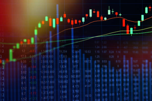 istock Stock market on display 820302620