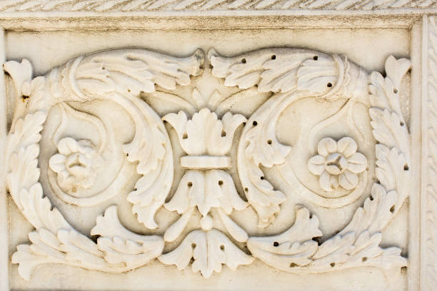 istock Ottoman marble carving art detail 820305328