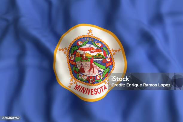 Minnesota State Flag Stock Photo - Download Image Now - Backgrounds, Banner - Sign, Design
