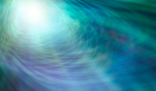 Darkness and Light Expanding multi-layered matrix green blue energy field with a white light source top left turning from green to blue and plenty of copy space spiritual enlightenment stock pictures, royalty-free photos & images