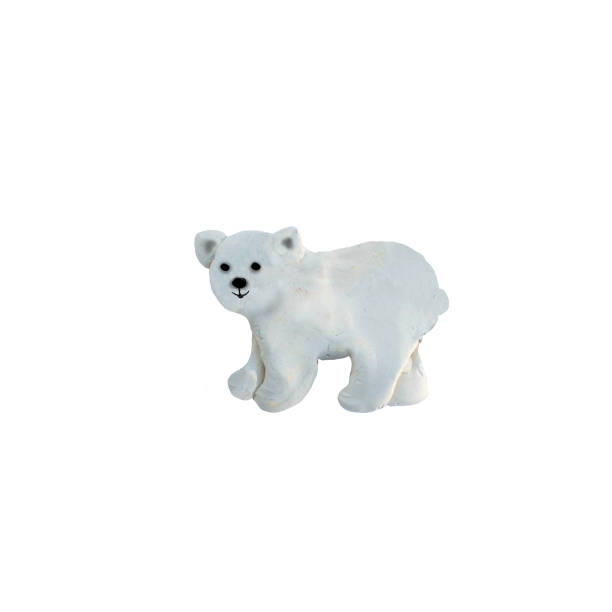 istock Plasticine  polar bear  sculpture isolated 820371024