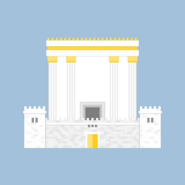 Herod's Temple Herod's Temple, flat design synagogue stock illustrations