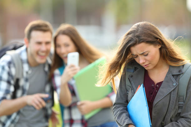 istock Bullying victim being recorded by classmates 820396834