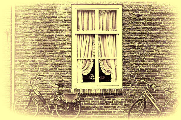 istock Window and Bicycles in Holland 820399322