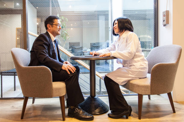 istock Doctor and patient at clinic 820426544