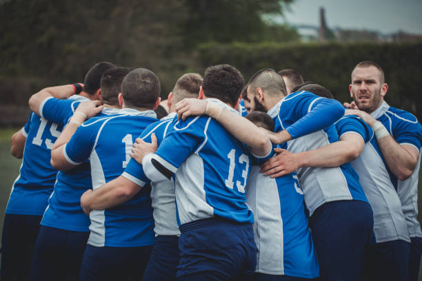 istock Rugby players making a plan to win the game 820476570