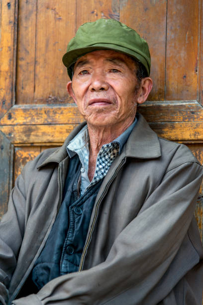 istock Portrait of old, senior chinese man 820477724