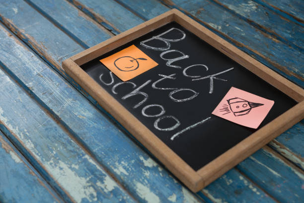 istock Close-up of slate with text and sticky notes 820481390