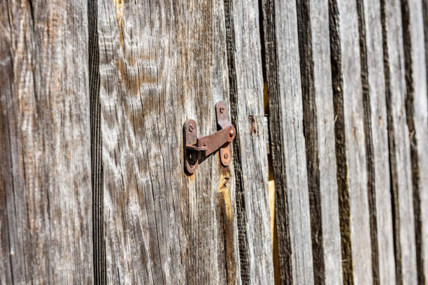 istock wooden plank with splinters and cracks 820486790