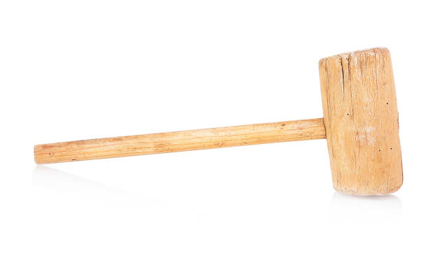 istock Old wooden hammer 820491810