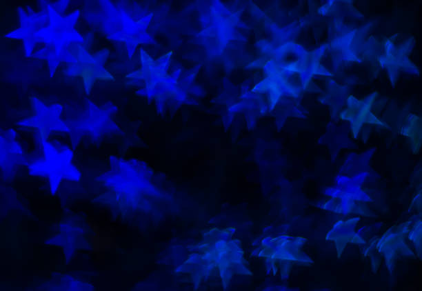 istock Beautiful background with different colored star, abstract background, star shapes on black background 820492330
