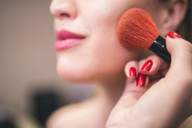istock Make-up artist work on her friend.Real people. 820493060